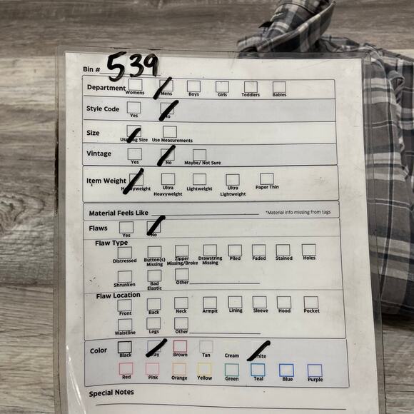 Eddie Bauer Grey Tartan Plaid Mens L Tall Classic Fit Button Down Flannel Shirt - Picture 8 of 8